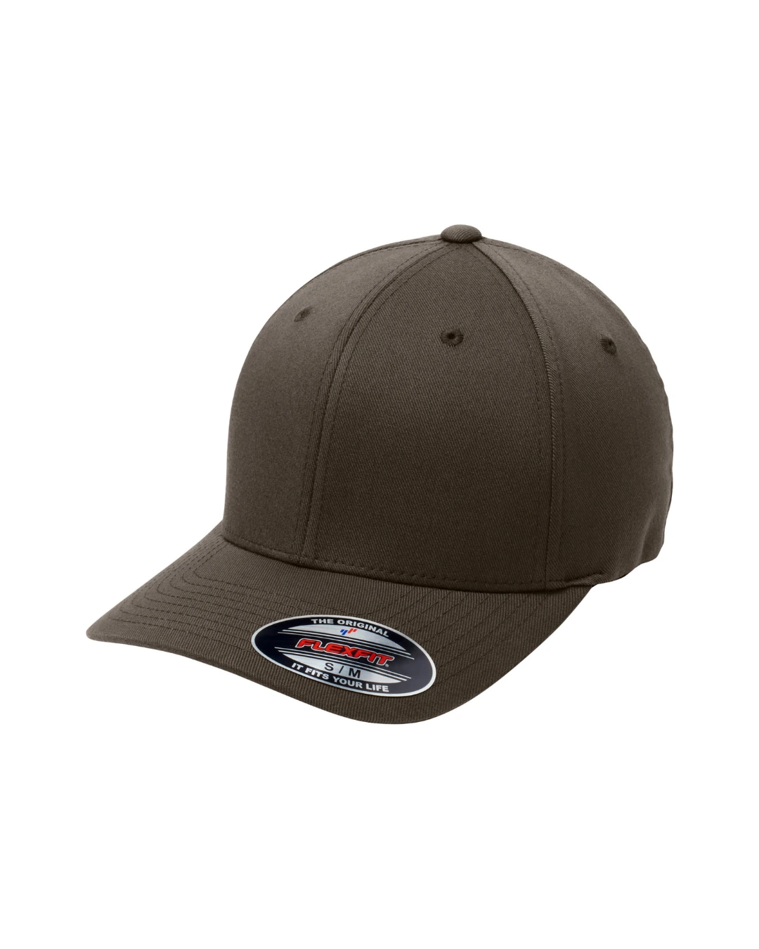 Custom Port Authority Flexfit cap in PA FLXC Brown Front by Brandevois