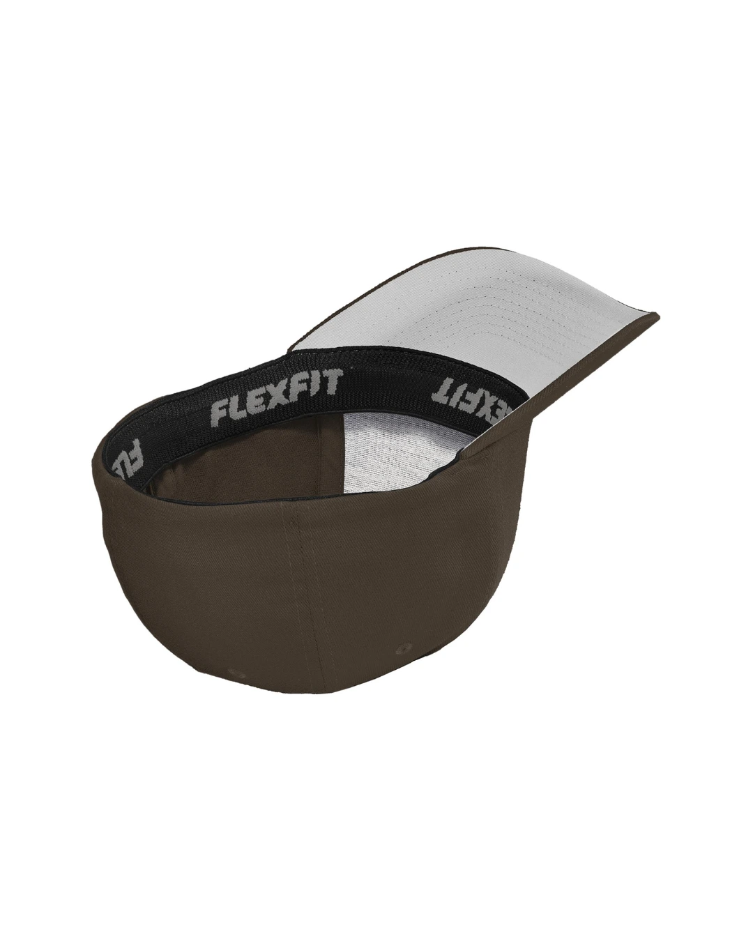 Custom fitted hats in Brown, inside