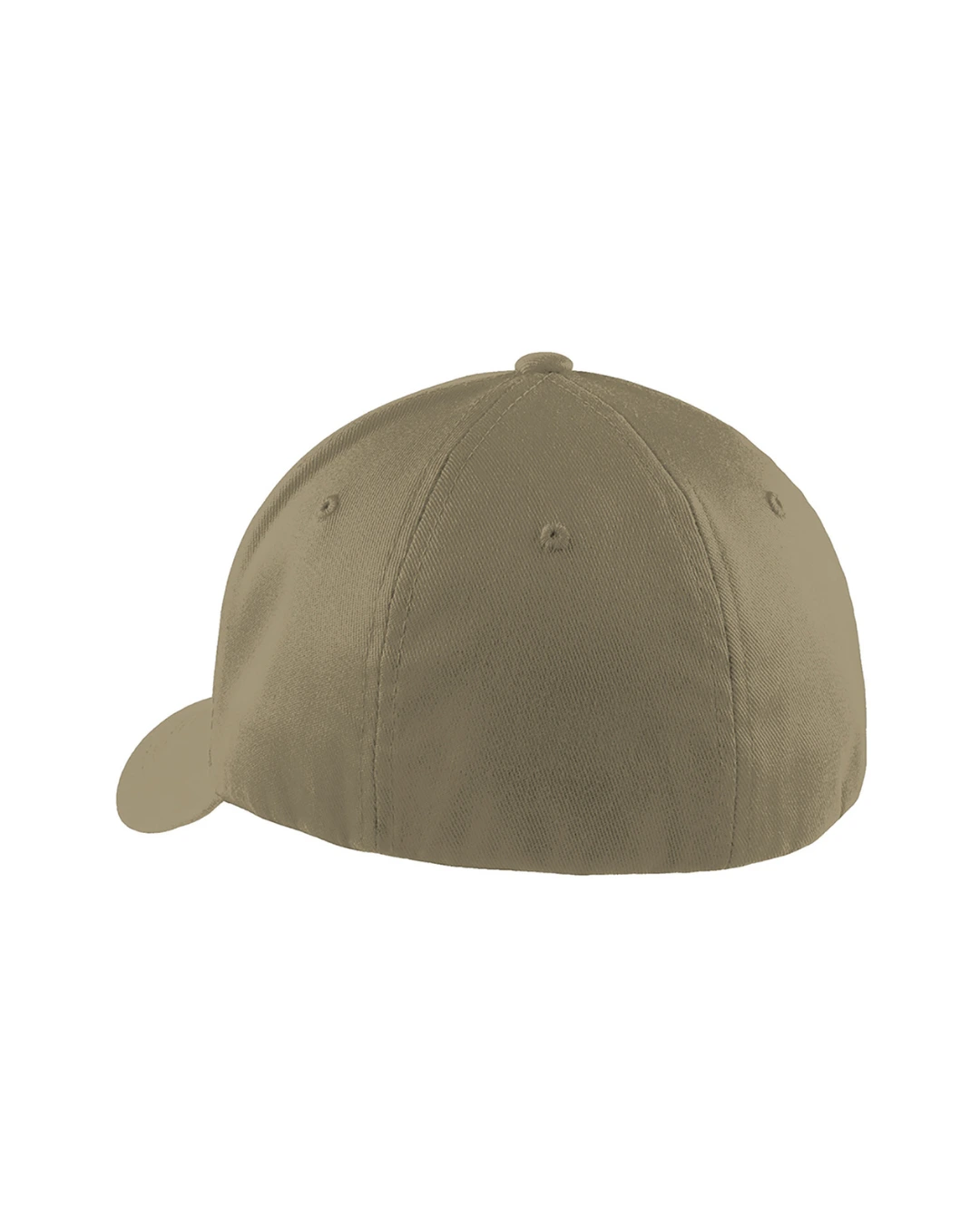 Custom fitted hats in Coyote Brown, back