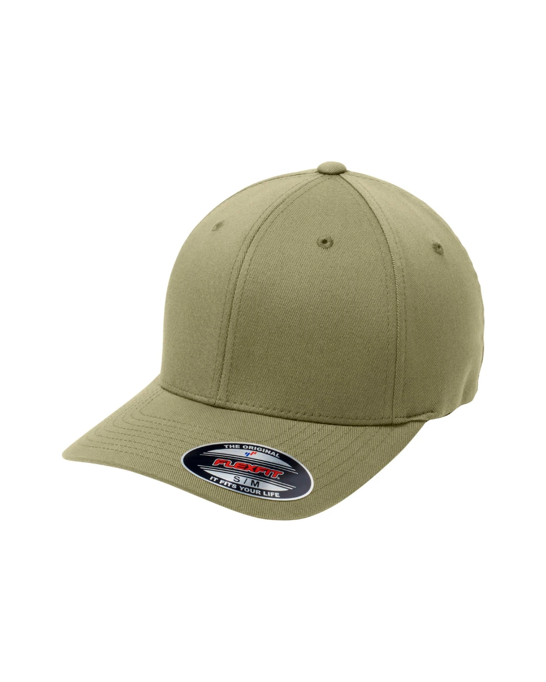 Custom fitted hats in Coyote Brown
