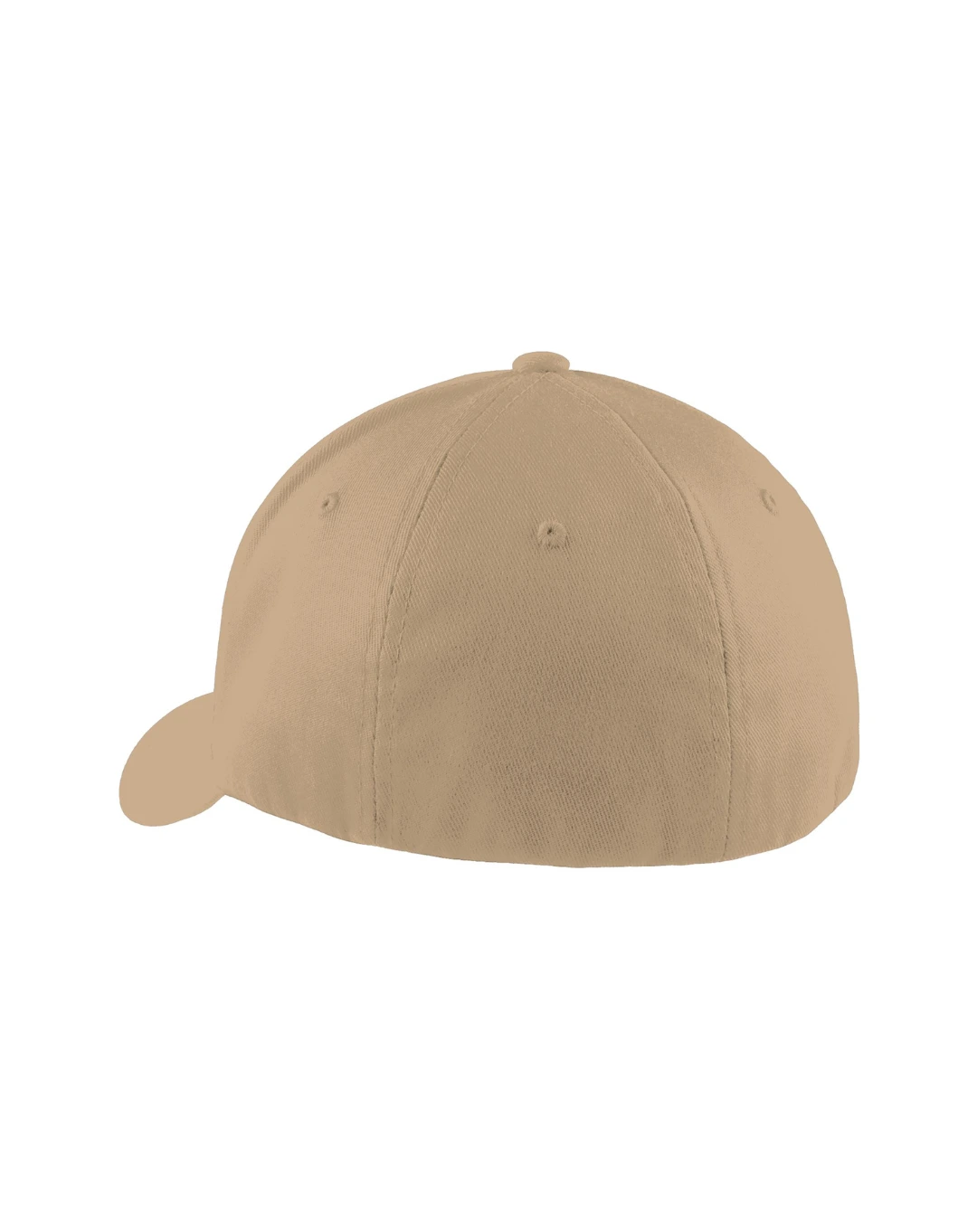 Custom fitted hats in Khaki, back
