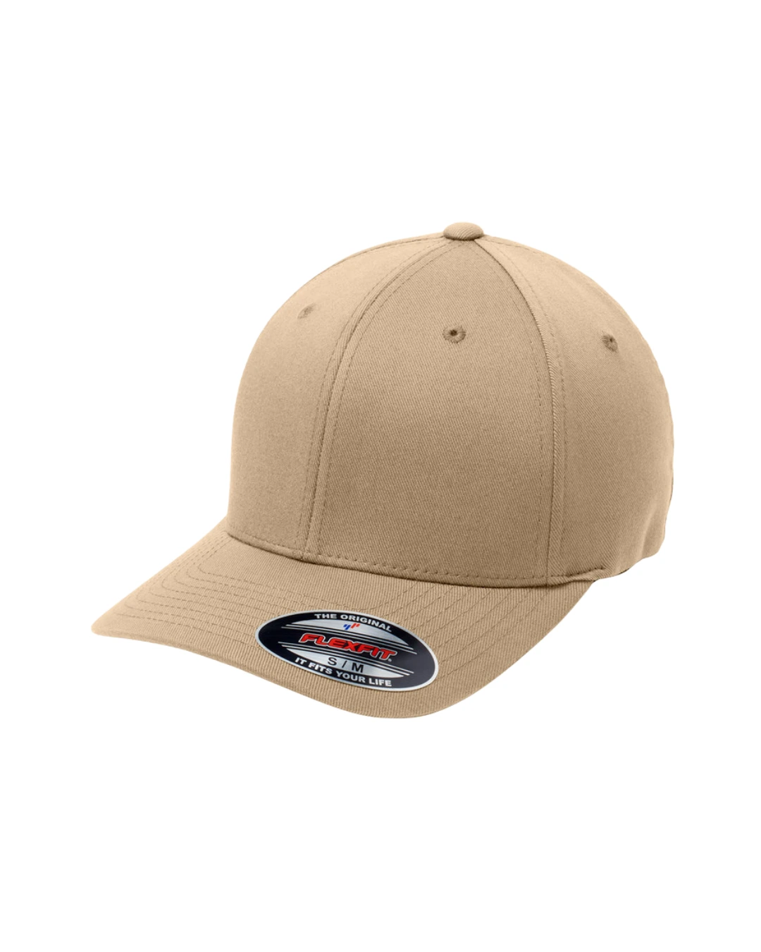 Custom fitted hats in Khaki