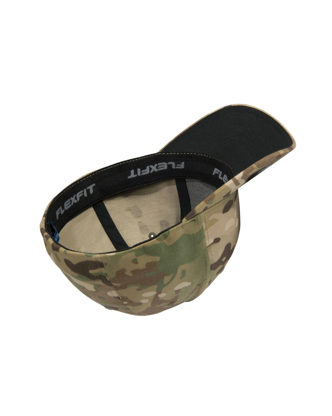 Custom fitted hats in Camo, inside