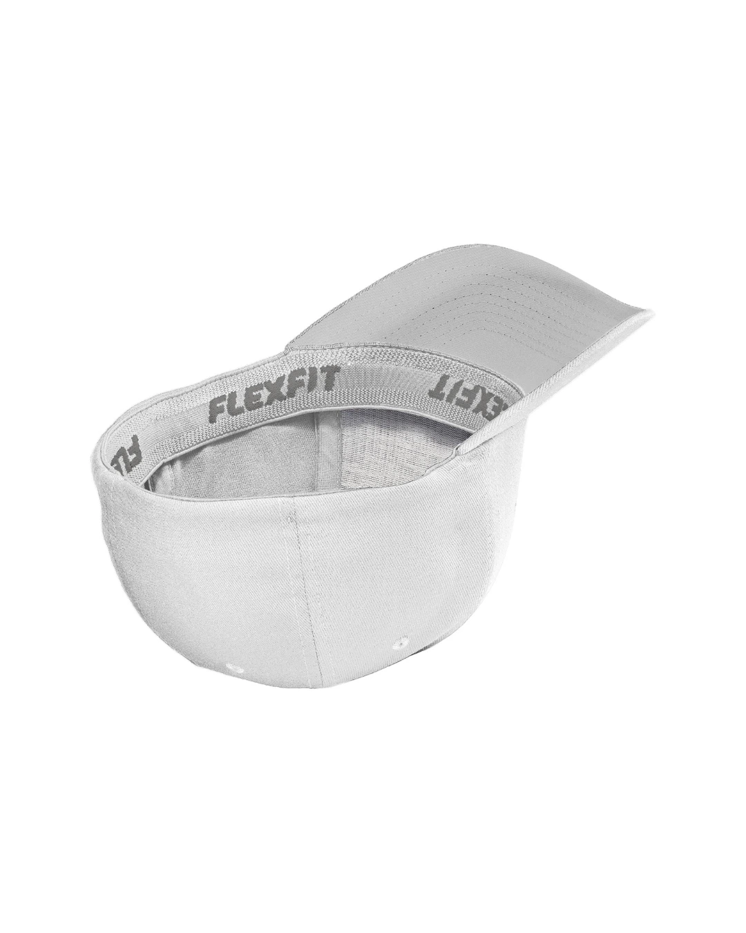 Custom fitted hats in White, inside
