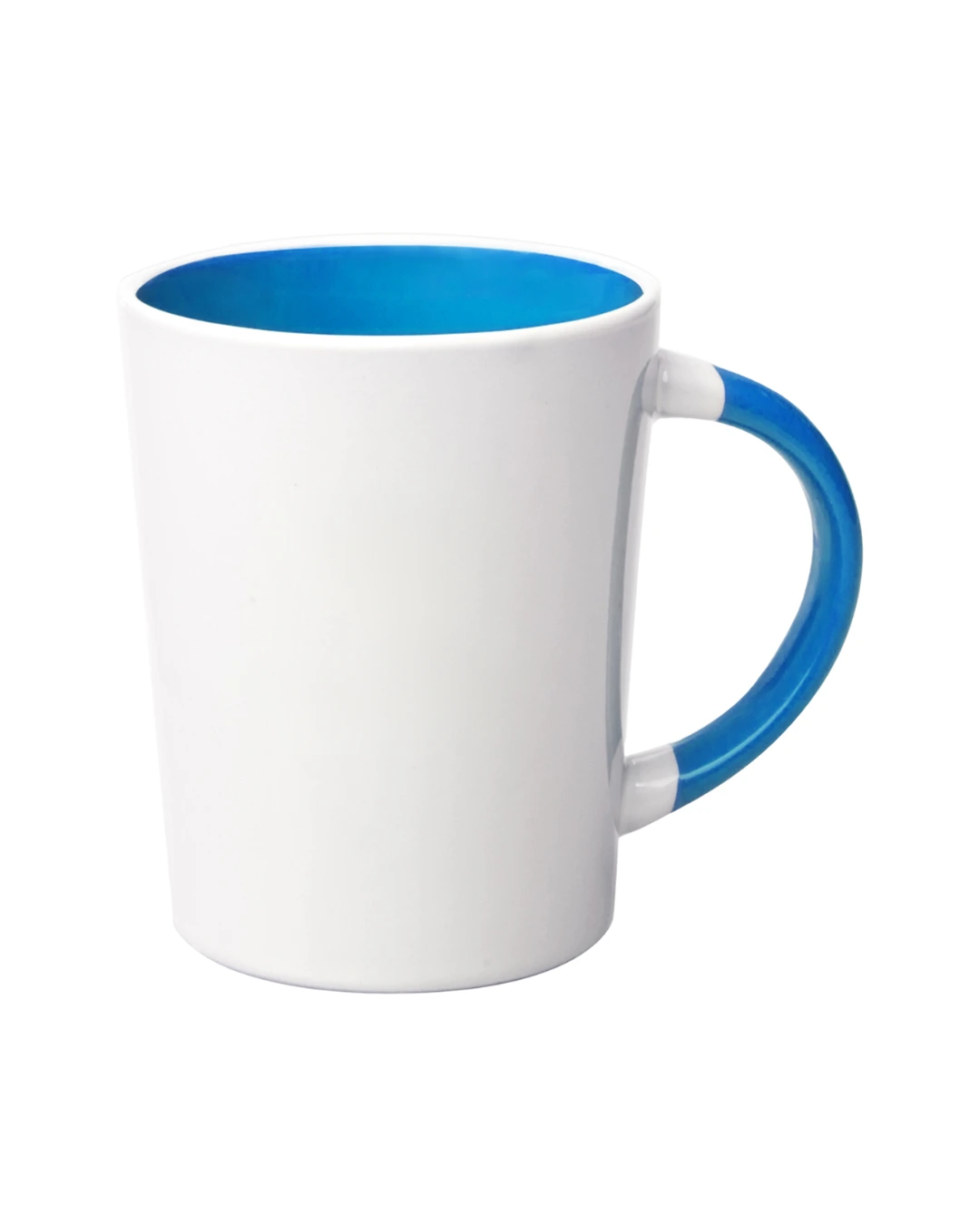 Custom ceramic mugs in Process Blue
