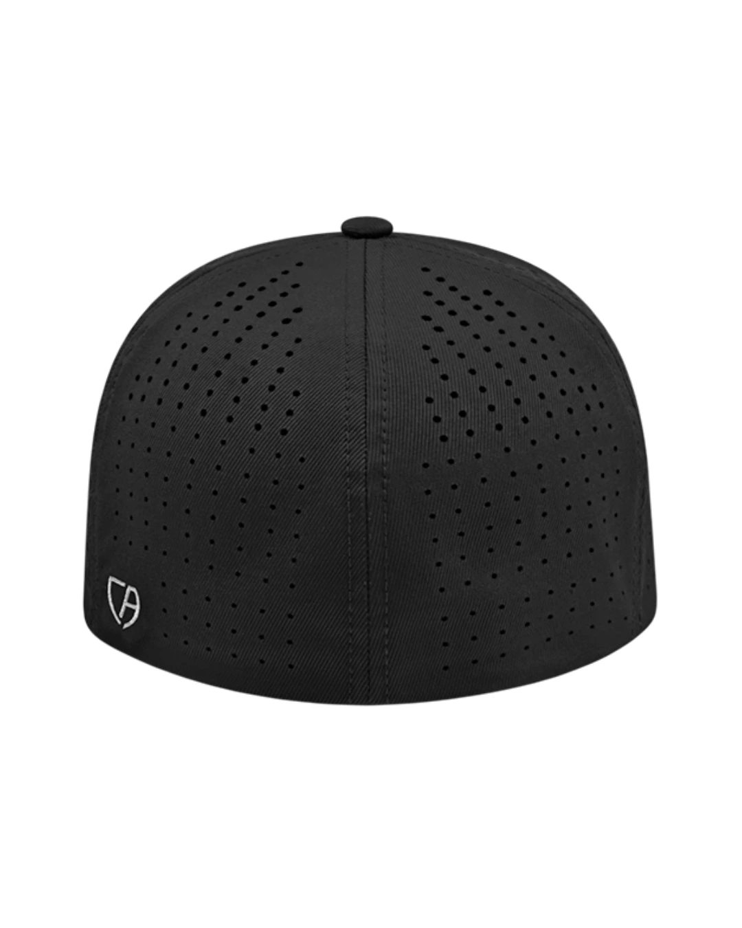Custom Flexfit hats in Black, back