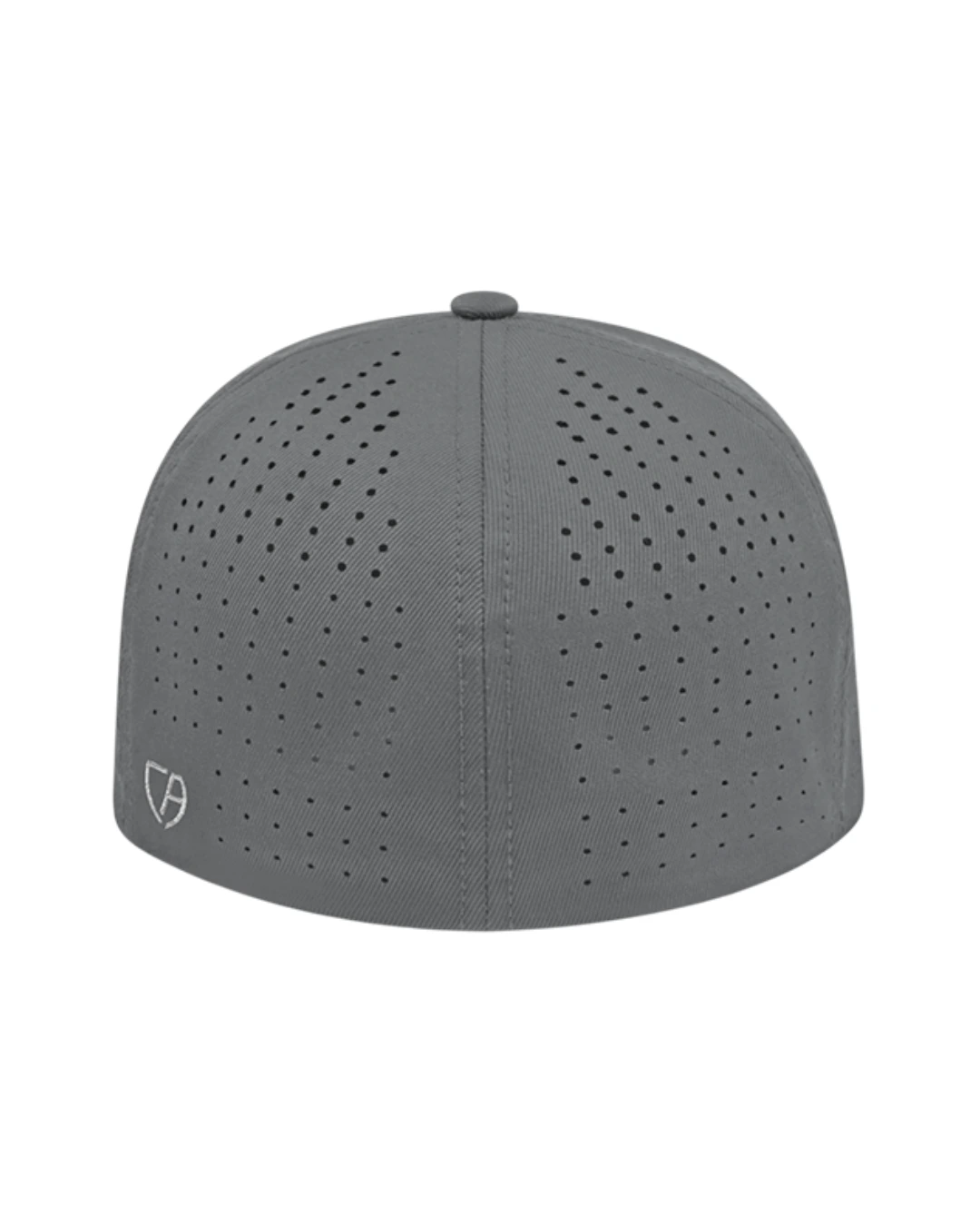 Custom Flexfit hats in Graphite, back