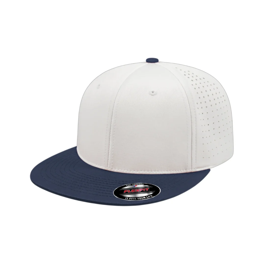 White / Navy Blue