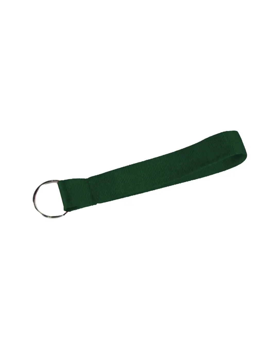 Custom wrist lanyards in Forest Green
