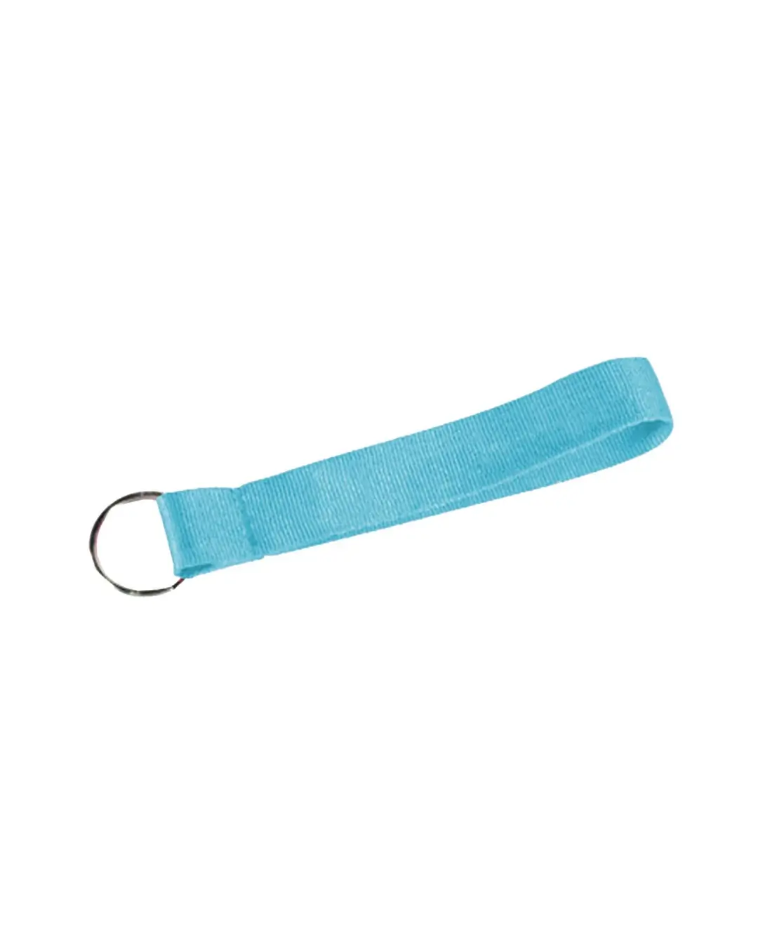 Custom wrist lanyards in Sky Blue