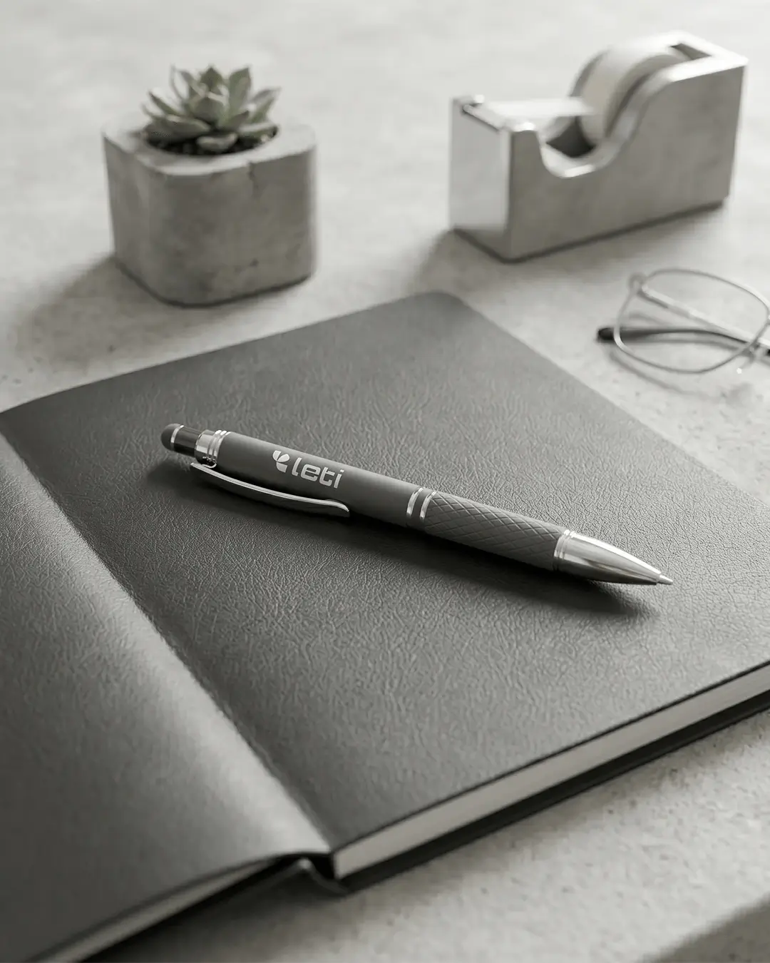 Custom pens with logo, soft-touch stylus