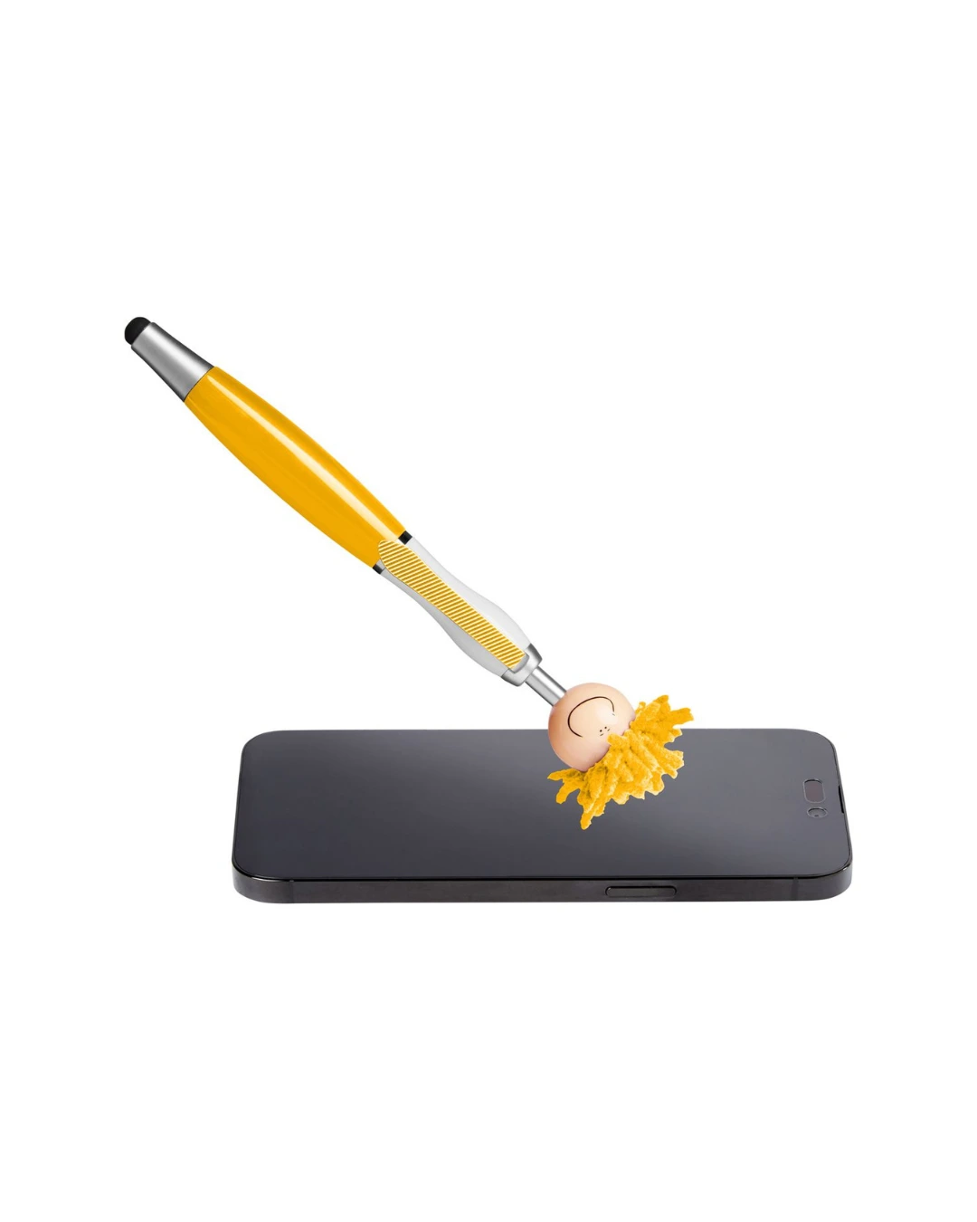 Custom MopToppers pens in Campus Gold, mop top detail