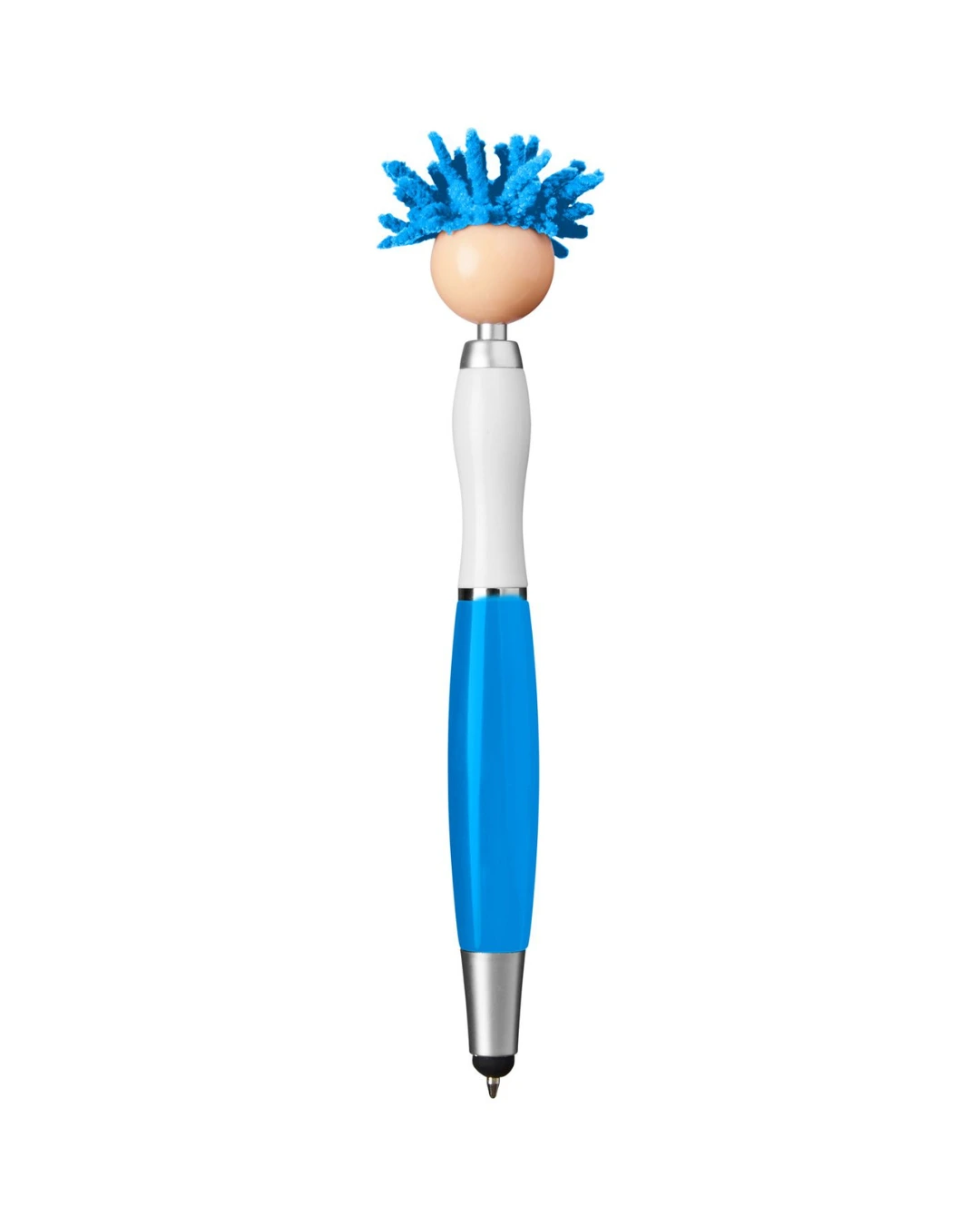 Custom MopToppers pens in Electric Blue, back
