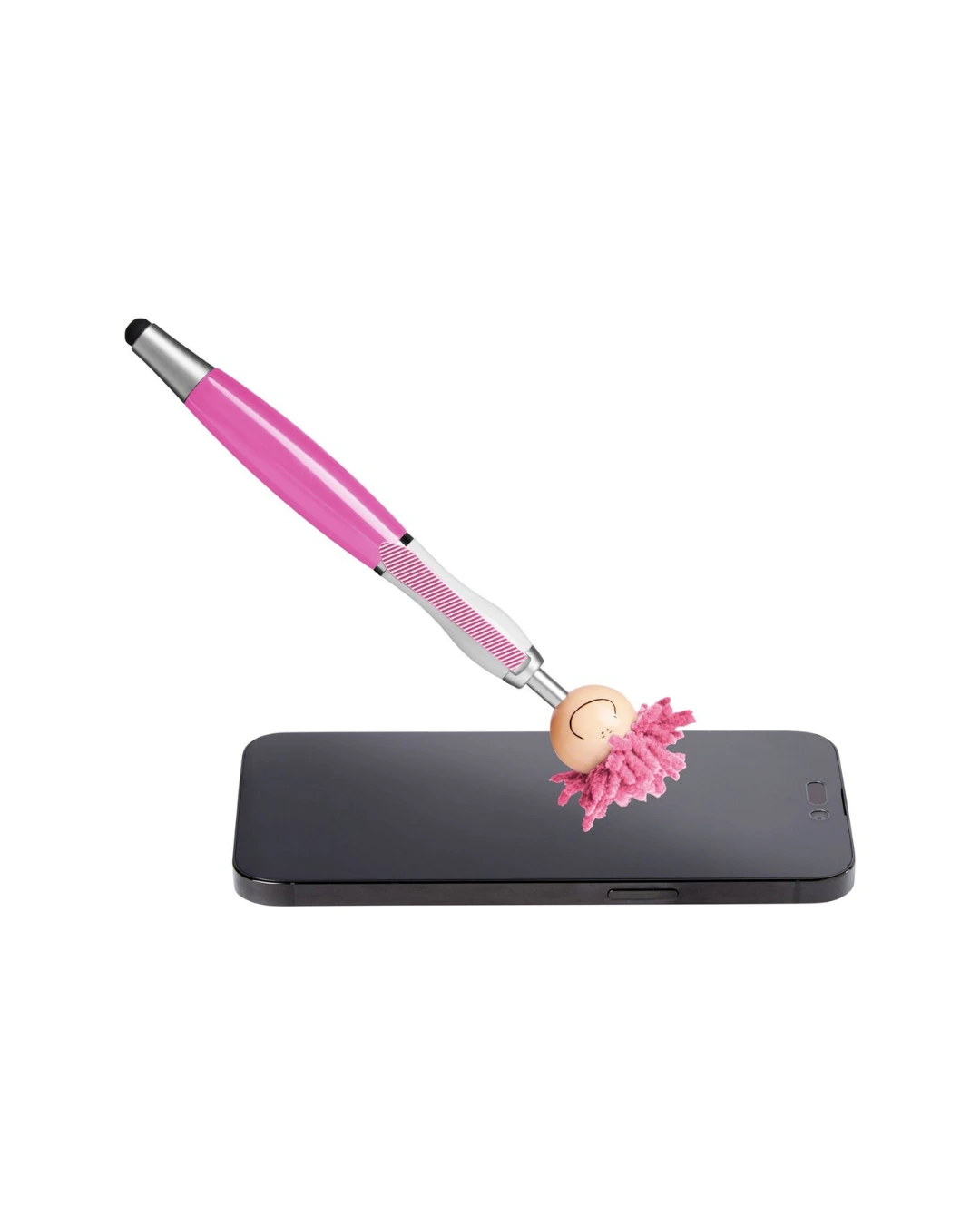 Custom MopToppers pens in Pink, mop top detail