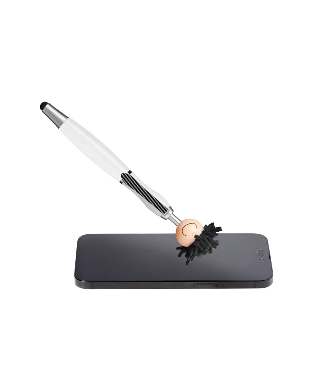 Custom MopToppers pens in White, mop top detail