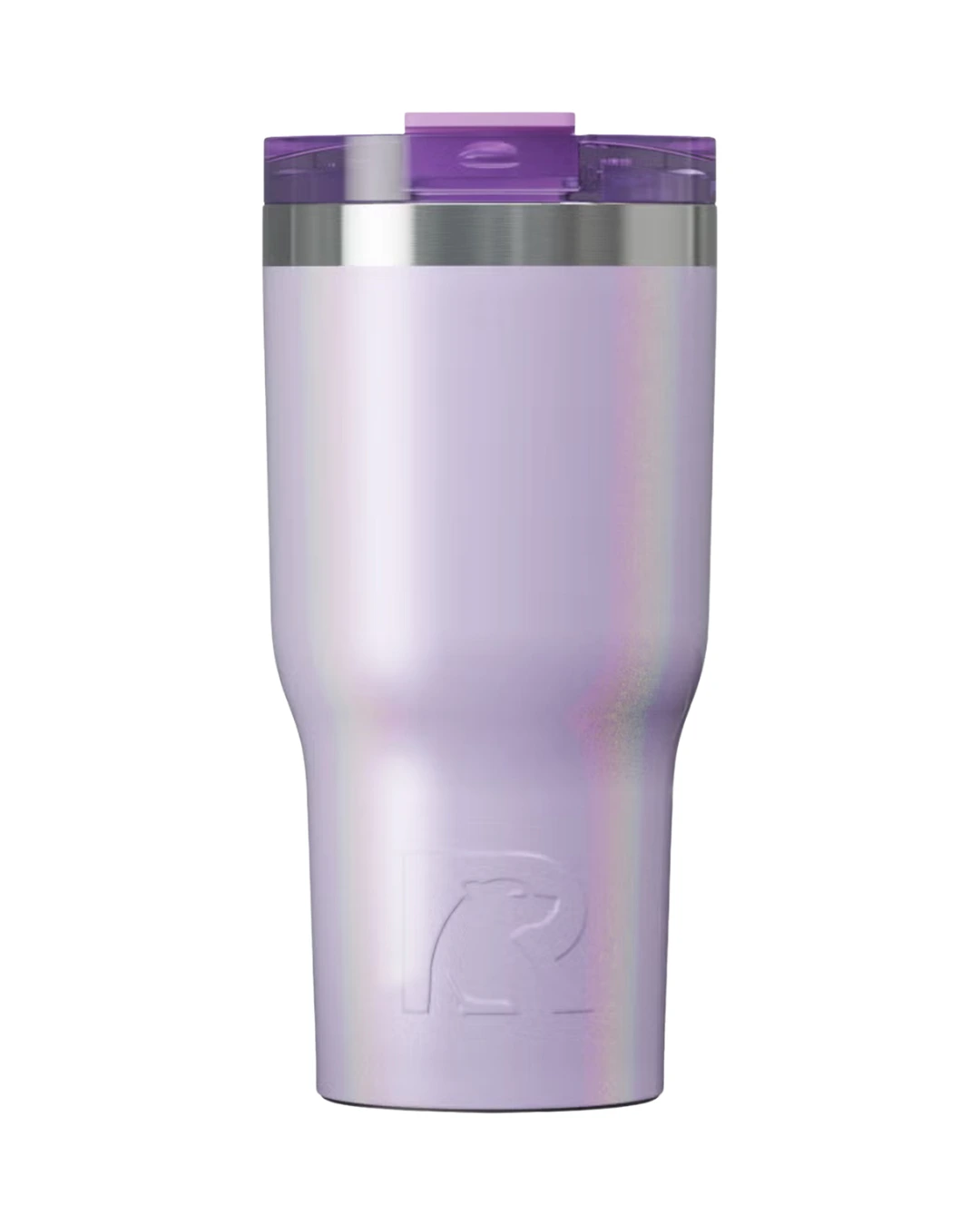 Custom RTIC tumblers in Lavender Glitter