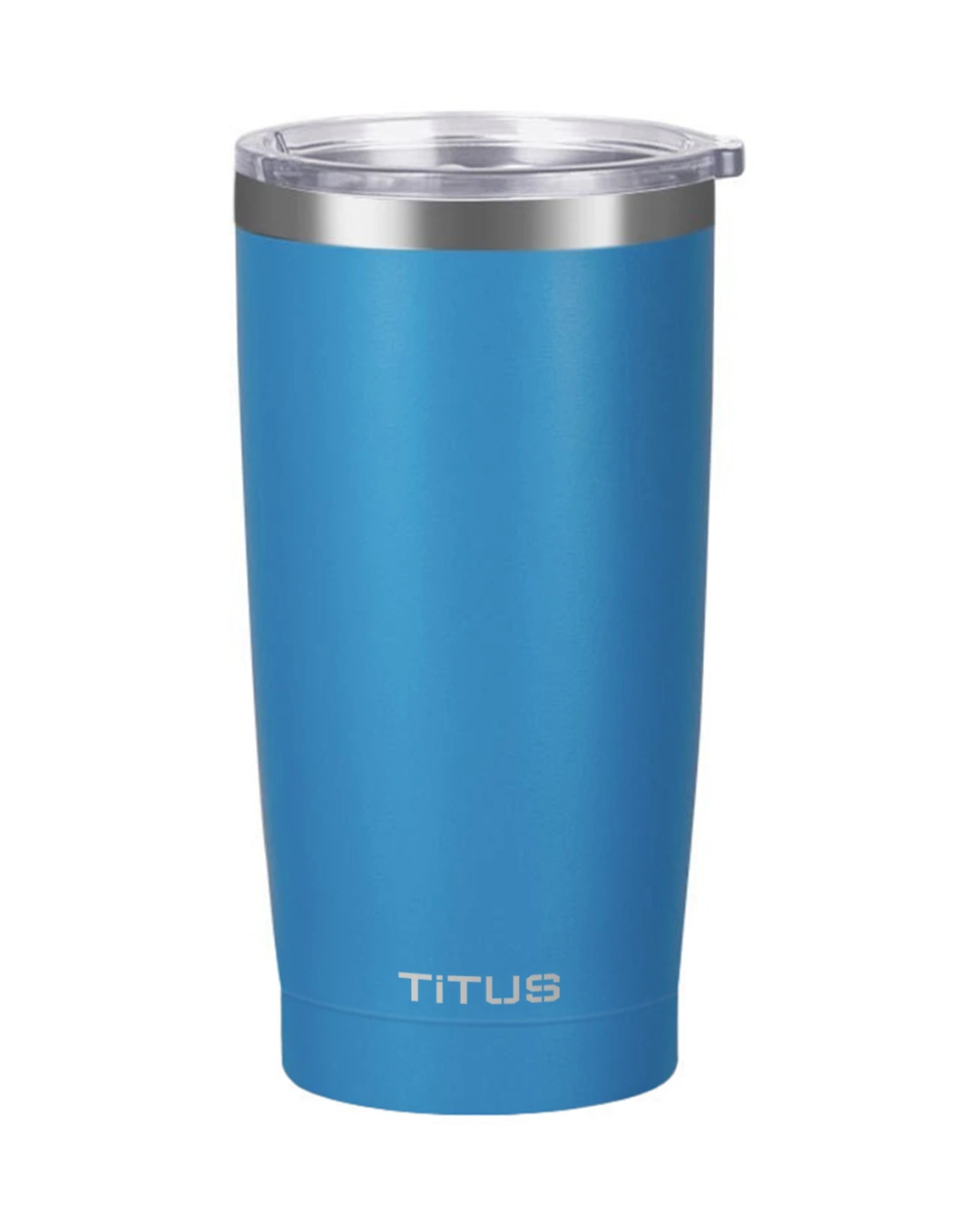 Custom stainless steel tumblers in Light Blue