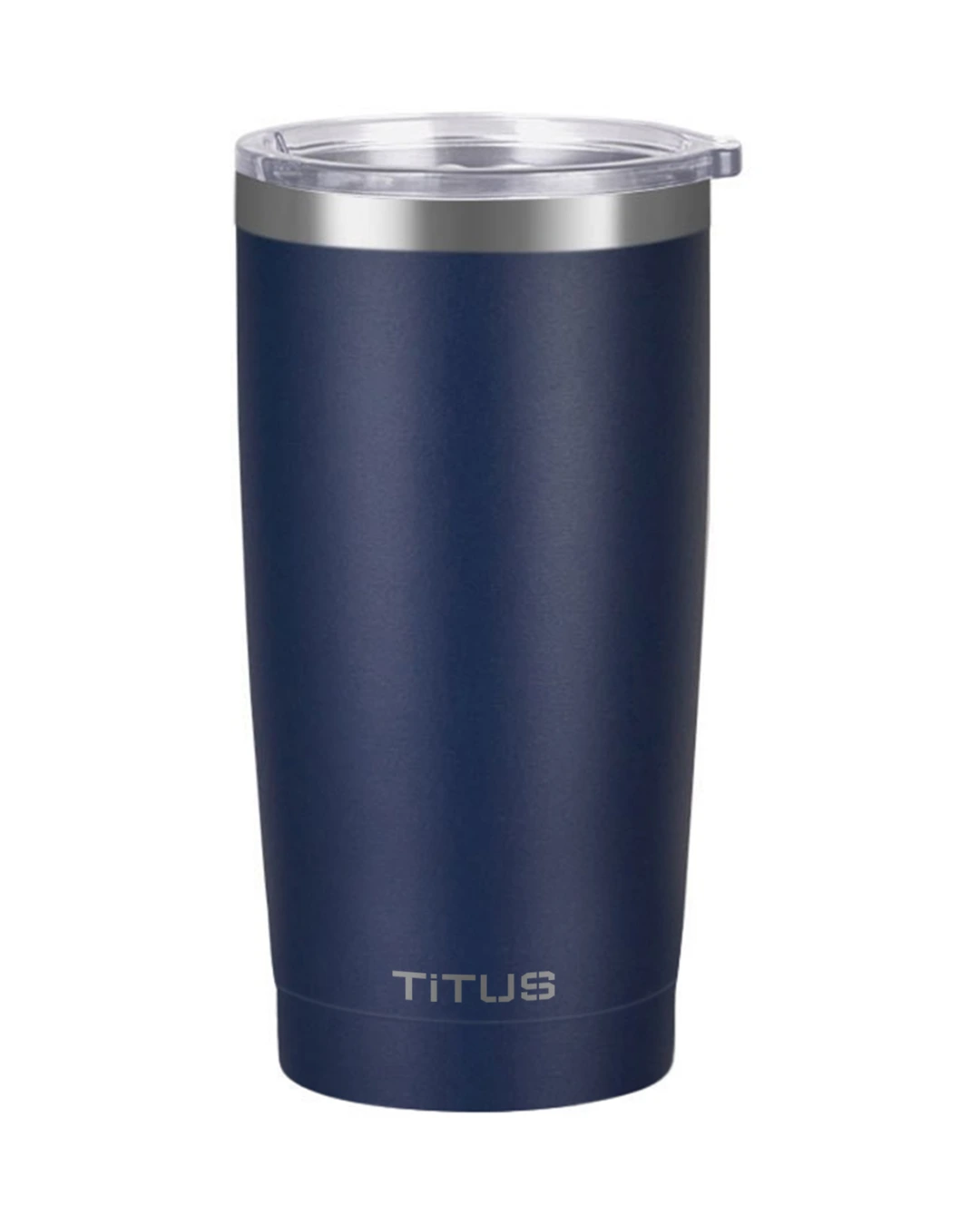 Custom stainless steel tumblers in Navy Blue
