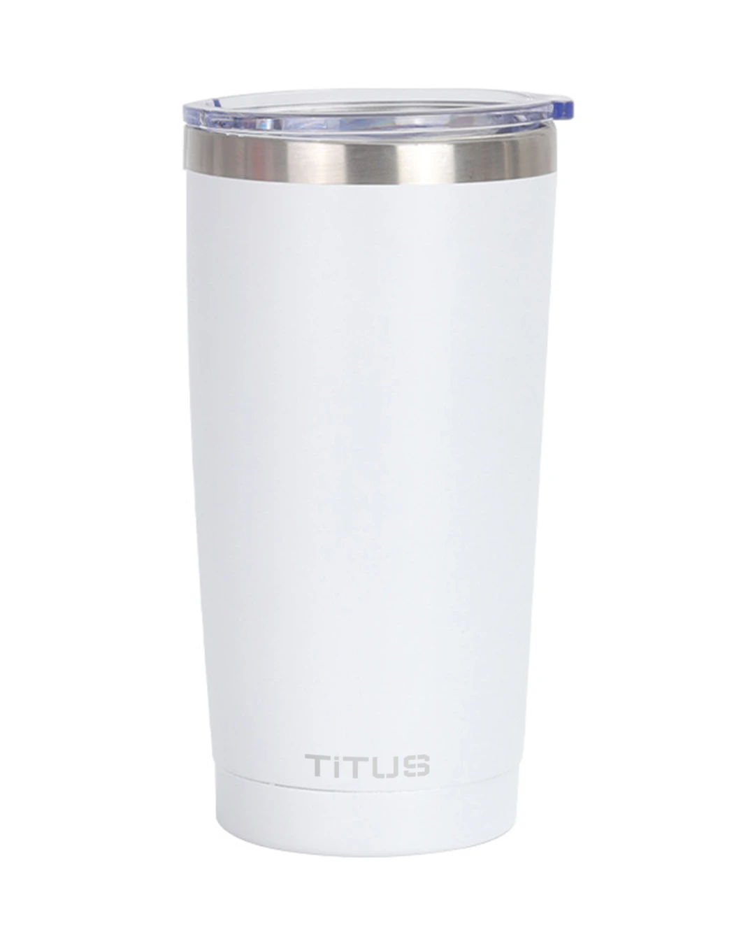 Custom stainless steel tumblers in White