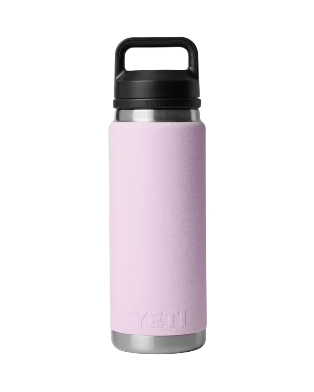 Custom YETI water bottles in cherry blossom, Rambler 26 oz with Chug Cap, laser engraved