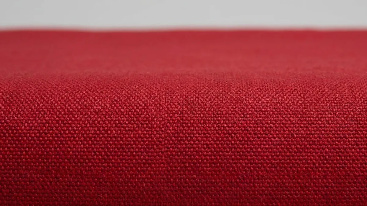 Heavyweight 12 oz cotton canvas weave detail of a custom grocery tote bag — Brandevois