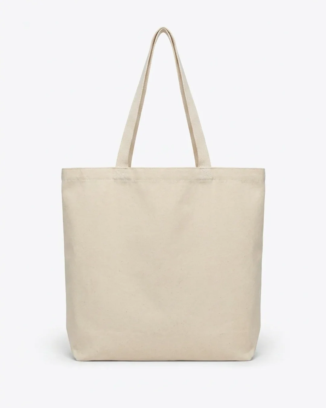 Custom reusable grocery bag, extra-large 12 oz cotton canvas tote with gusset, in Natural
