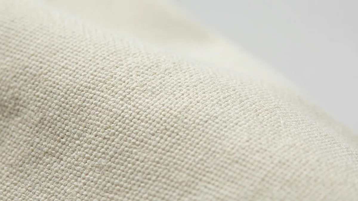 Heavyweight polyester canvas weave detail of a custom polyester tote bag — Brandevois