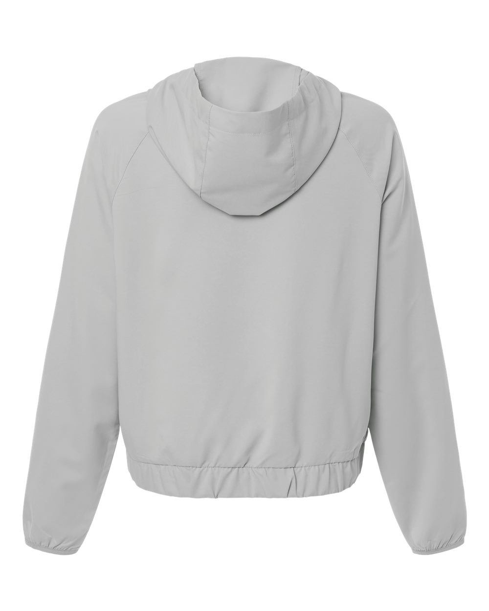 Custom sun shirts, Platinum women's UPF hooded pullover, back view
