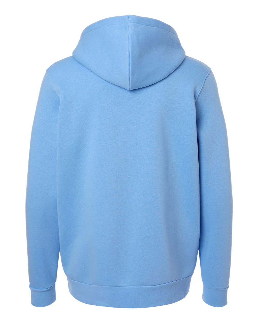 Custom team hoodies, Horizon Blue / White Under Armour Icon fleece hoodie, back view