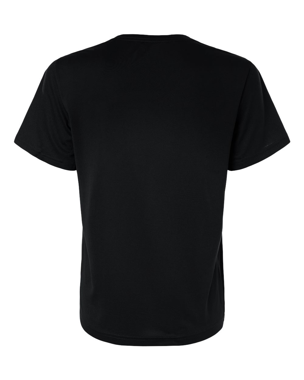 Custom Adidas shirts for women in Black, Pregame performance tee, flat back