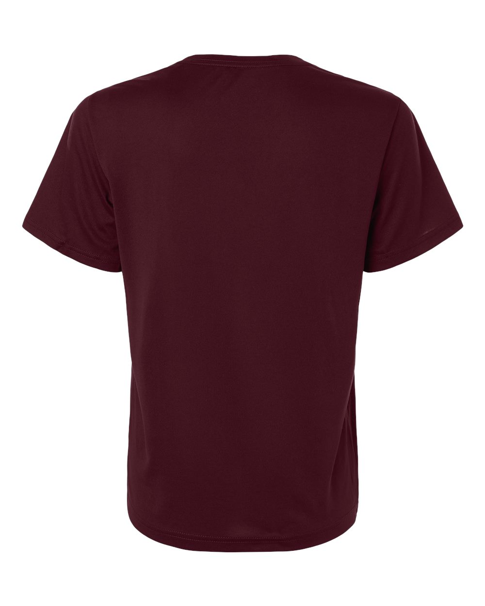 Custom Adidas shirts for women in Maroon, Pregame performance tee, flat back