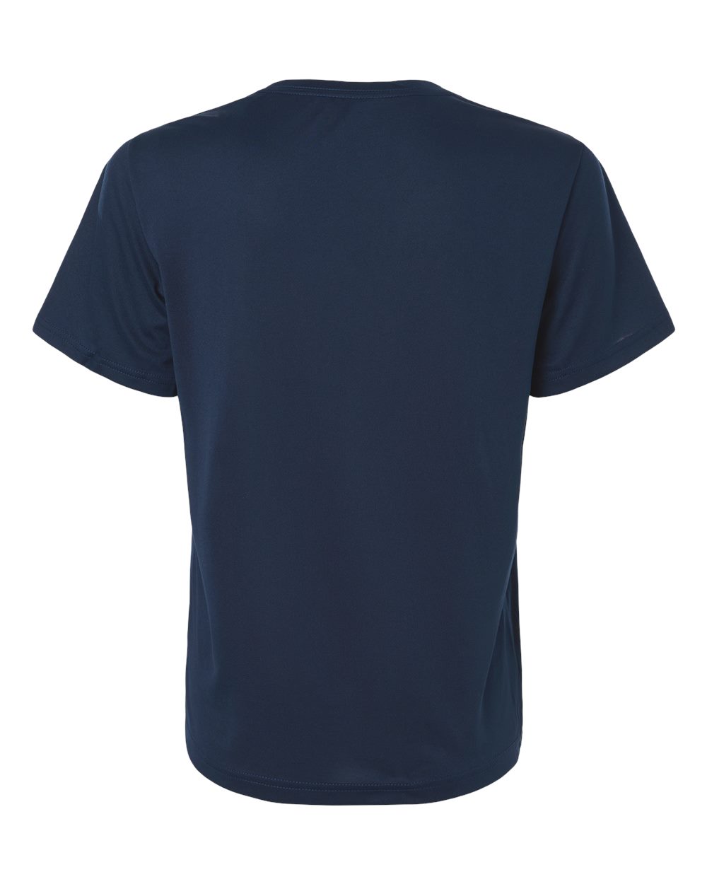 Custom Adidas shirts for women in Navy Blue, Pregame performance tee, flat back