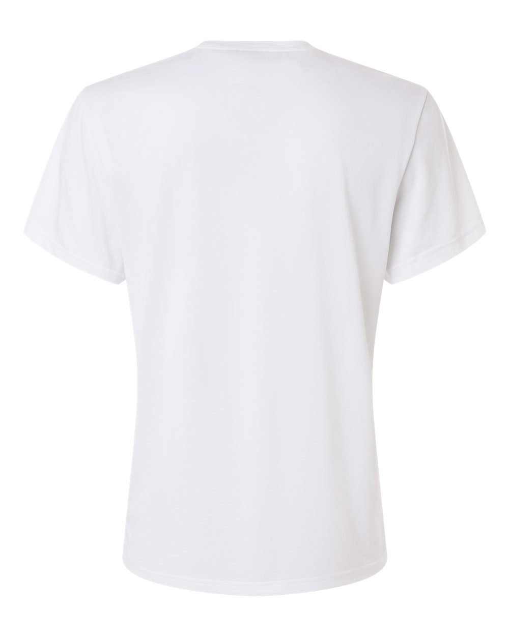 Custom Adidas shirts for women in White, Pregame performance tee, flat back