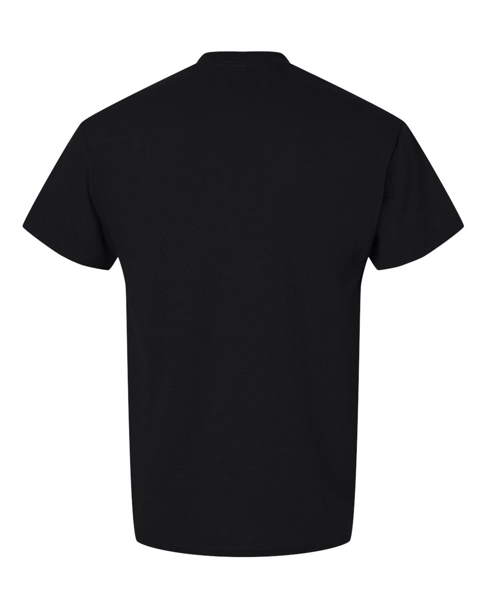 Bulk custom t-shirts in Black, Gildan DryBlend 50/50 tee, flat back