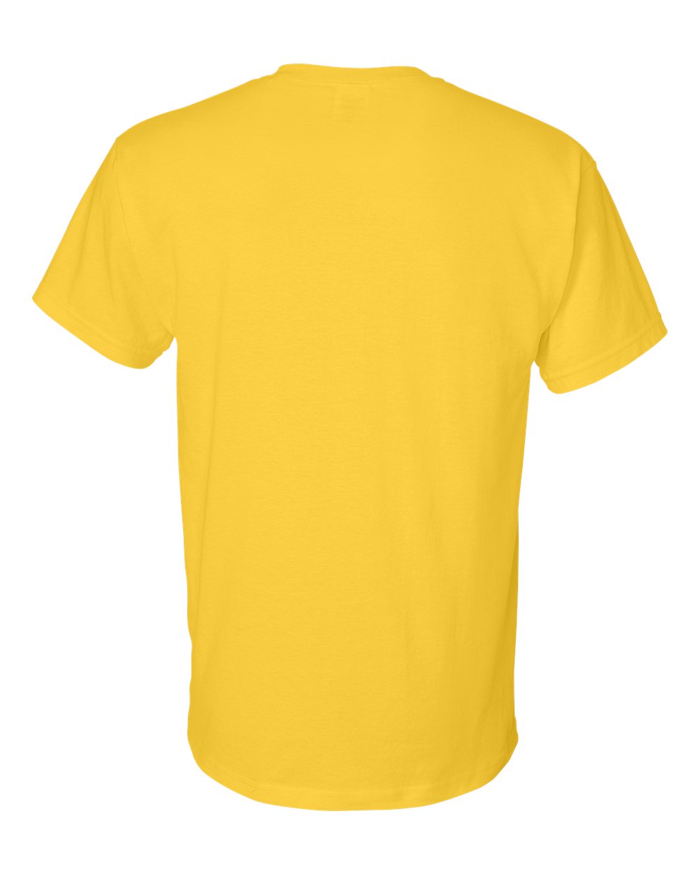 Bulk custom t-shirts in Daisy, Gildan DryBlend 50/50 tee, flat back