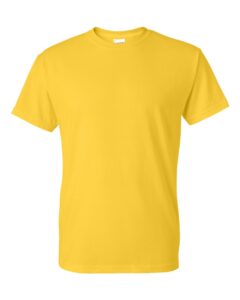 Bulk custom t-shirts in Daisy, Gildan DryBlend 50/50 tee, flat front