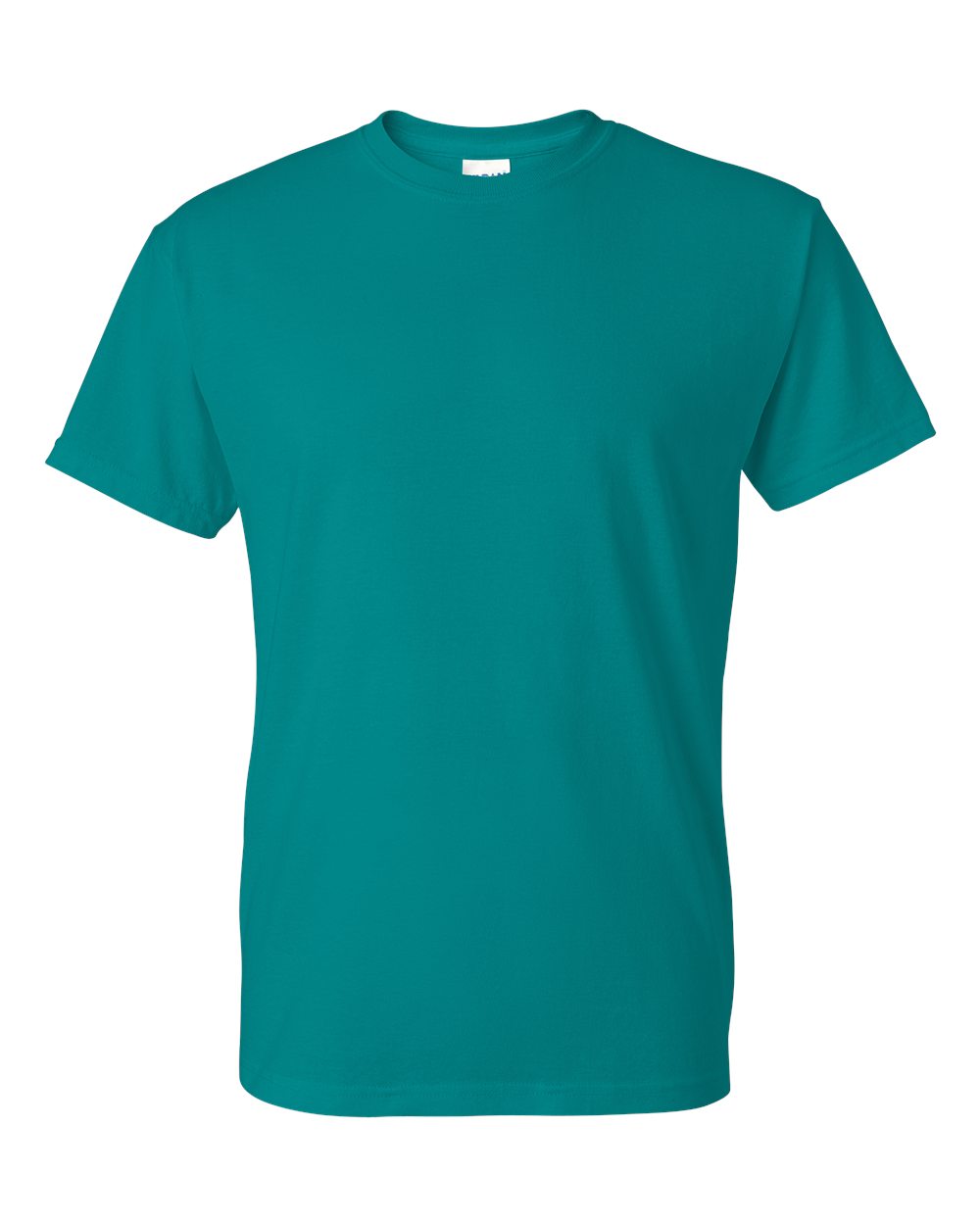 Bulk custom t-shirts in Jade Dome, Gildan DryBlend 50/50 tee, flat front