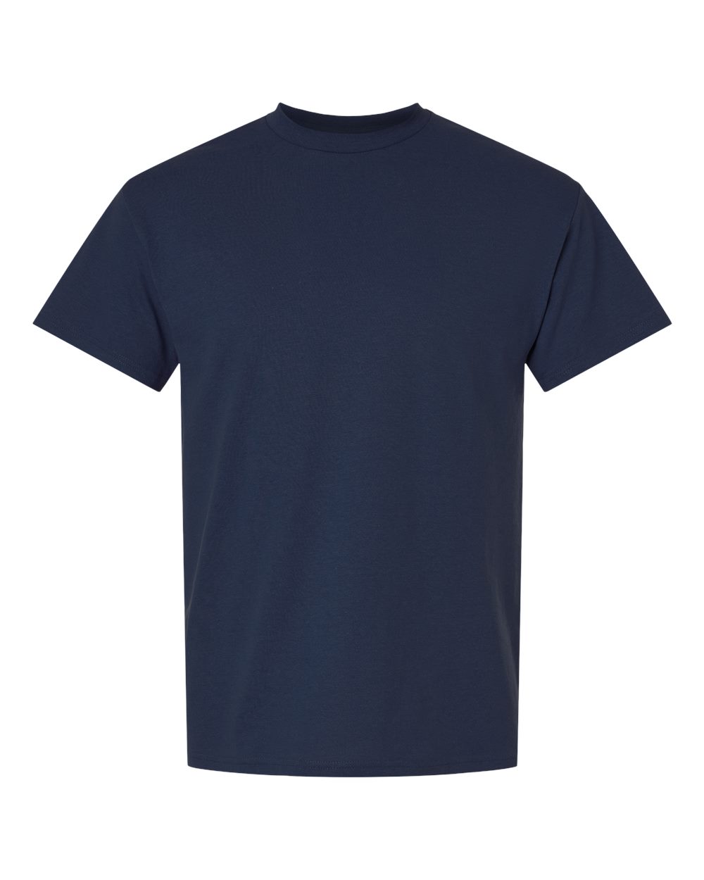 Bulk custom t-shirts in Navy, Gildan DryBlend 50/50 tee, flat front