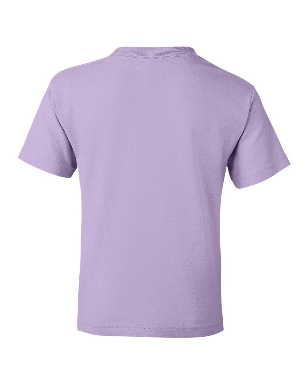 Bulk custom t-shirts in Orchid, Gildan DryBlend 50/50 tee, flat back