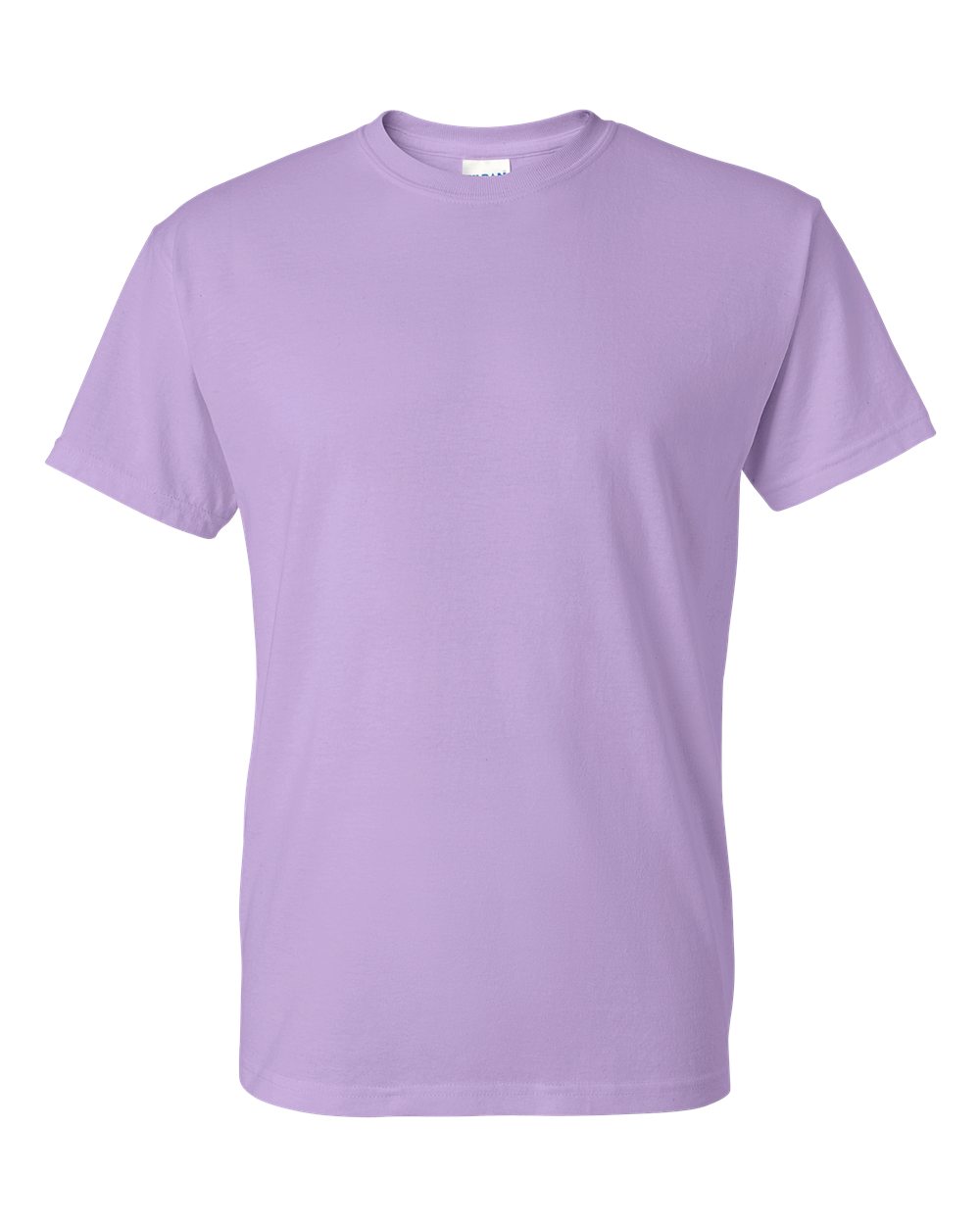 Bulk custom t-shirts in Orchid, Gildan DryBlend 50/50 tee, flat front