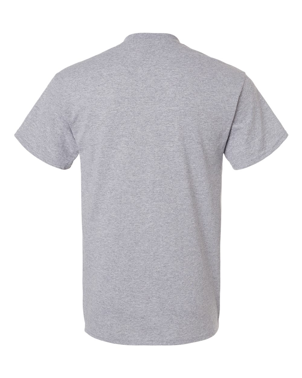 Bulk custom t-shirts in Sport Grey, Gildan DryBlend 50/50 tee, flat back