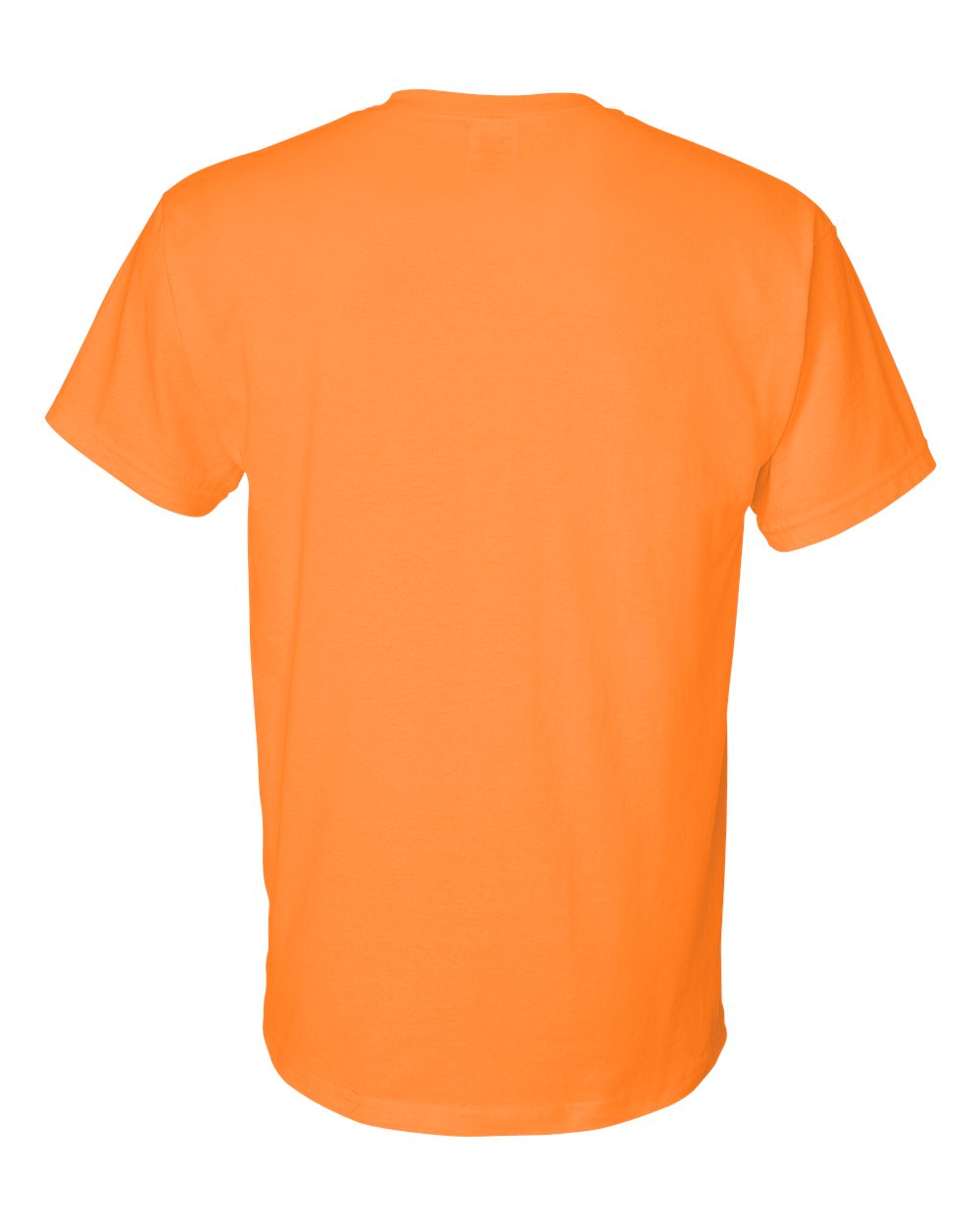 Bulk custom t-shirts in Tennessee Orange, Gildan DryBlend 50/50 tee, flat back