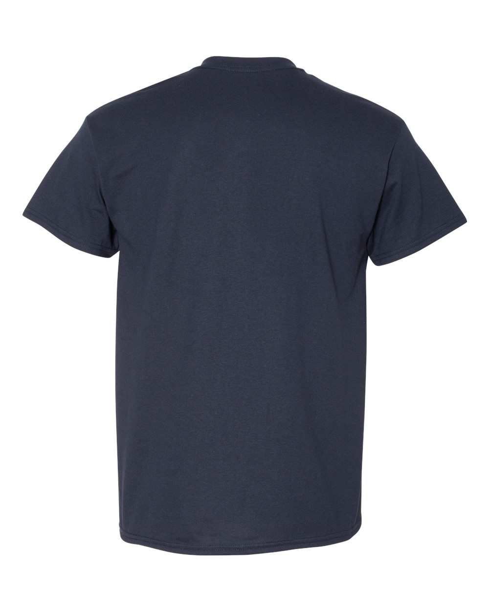 Bulk custom t-shirts in Dark Navy, Gildan DryBlend 50/50 tee, flat back