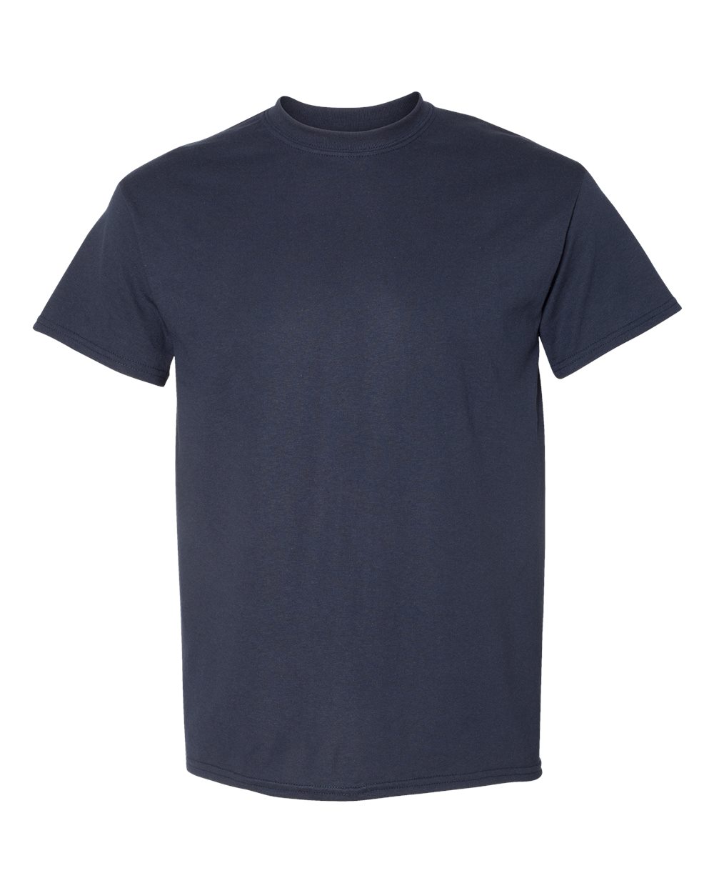 Bulk custom t-shirts in Dark Navy, Gildan DryBlend 50/50 tee, flat front