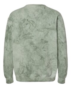 Custom crewneck sweatshirts in Colorblast Fern, Comfort Colors garment-dyed fleece, back
