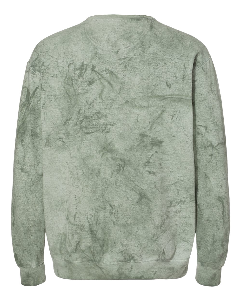 Custom crewneck sweatshirts in Colorblast Fern, Comfort Colors garment-dyed fleece, back