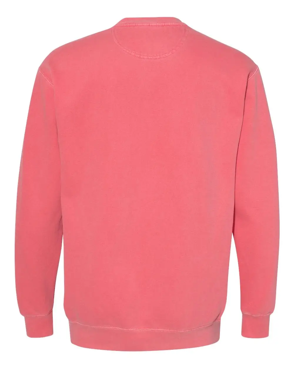 Custom crewneck sweatshirts, Comfort Colors garment-dyed crewneck in Watermelon on model, front