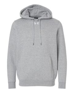 Custom team hoodies in Mod Grey Light Heather/White