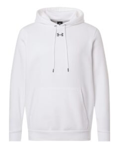 Custom team hoodies in White/Pitch Grey Medium Heather