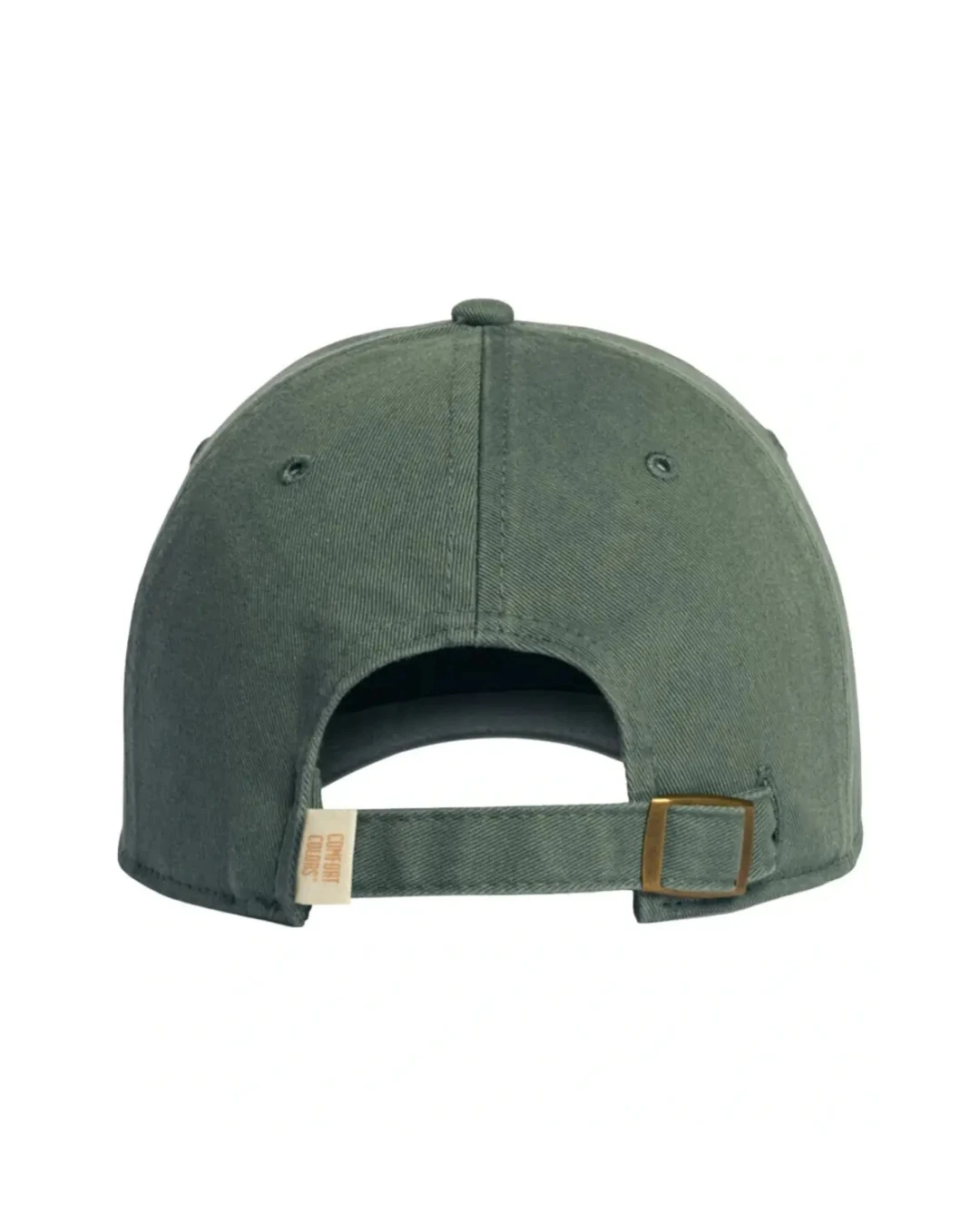 Custom vintage hats in Moss (back view)